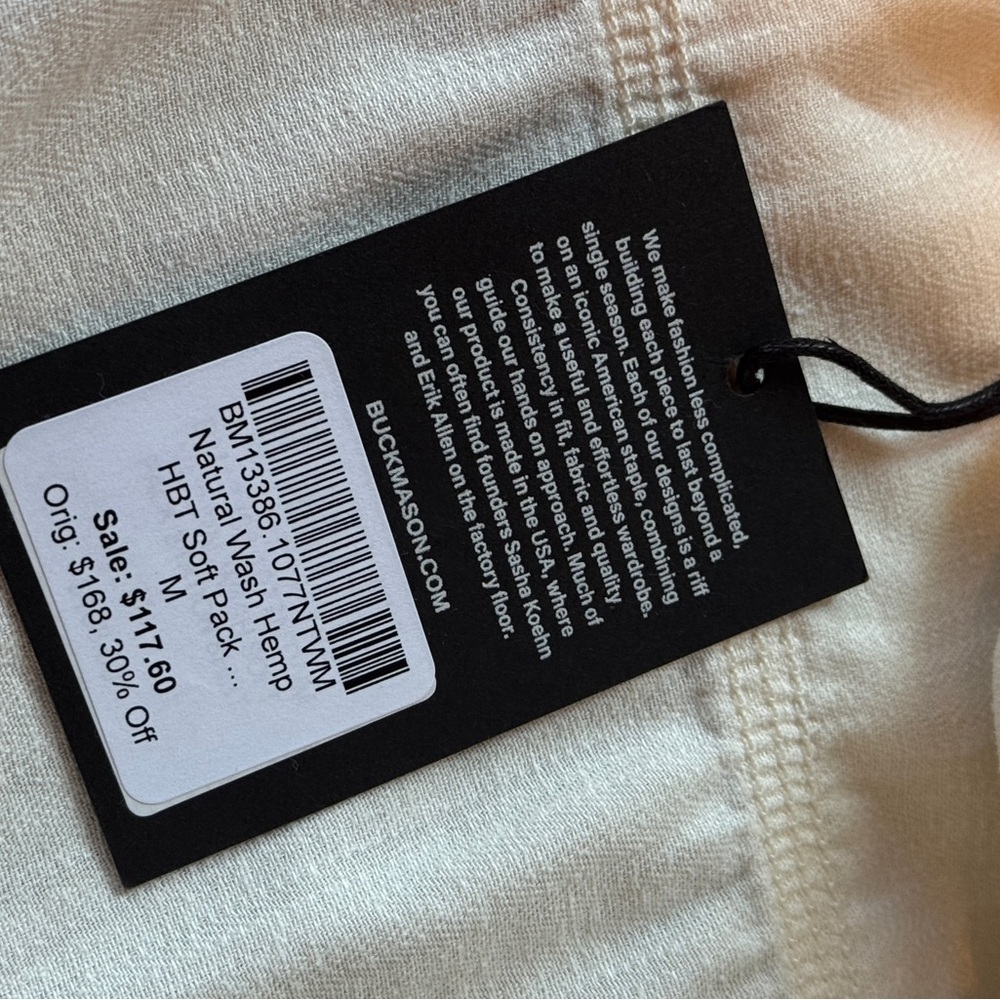 NWT HEMP HBT SOFT PACK STATION SHIRT - Picture 10 of 14